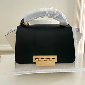 Zac Posen Bag (Medium size, black / white and gold)